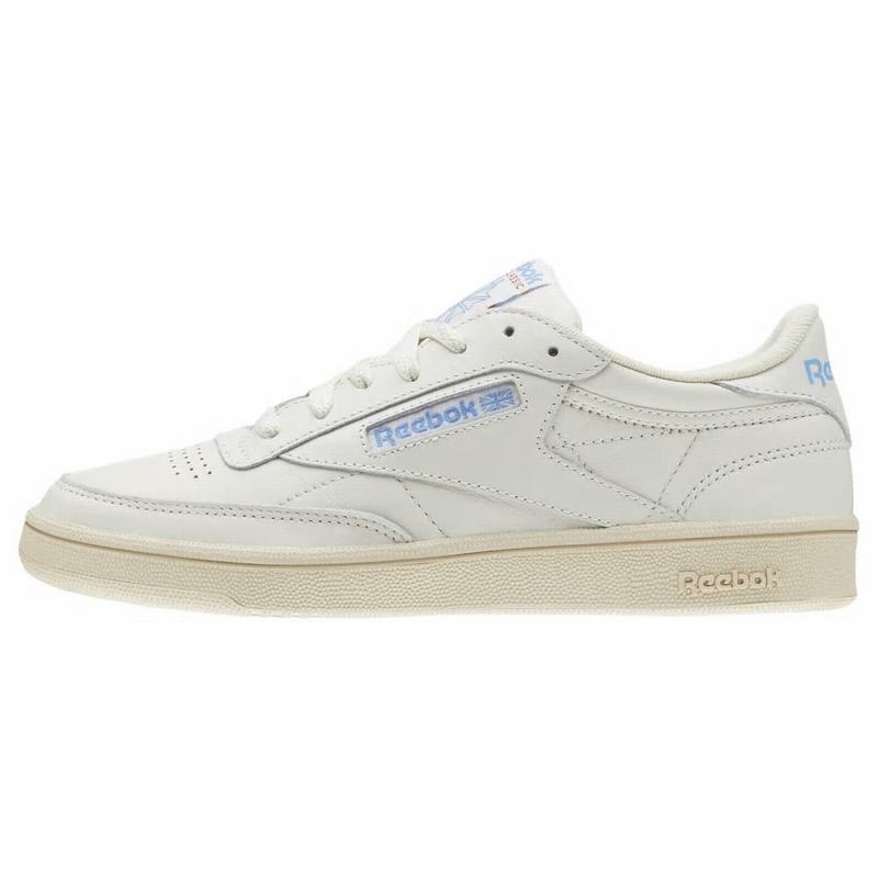 Tenisi Reebok Club C 85 Dama Albi/Albastri Romania MI5037QW